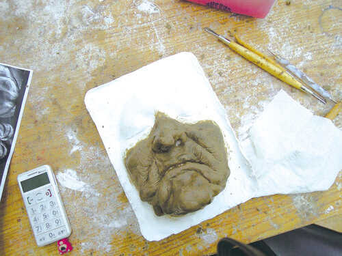 翻模假皮練習過程